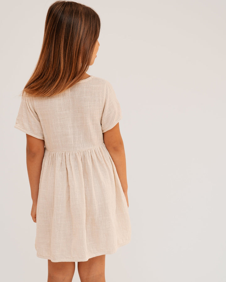 Linen wrap dress 