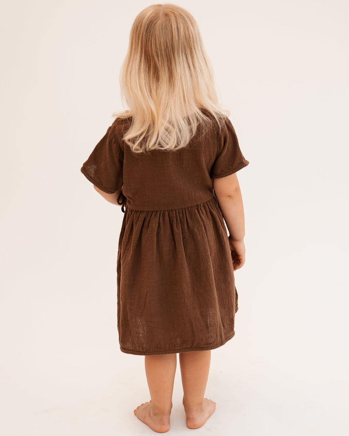 Linen wrap dress 