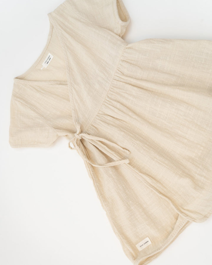 Linen wrap dress 